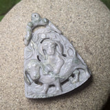 Limestone "Puppy Pals" Carving~CRCRV110