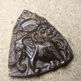 Tiger Eye "Playful Pachyderm" Carving~CRCRV149