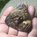 Tiger Eye "Bust" Carving~CRCRV070