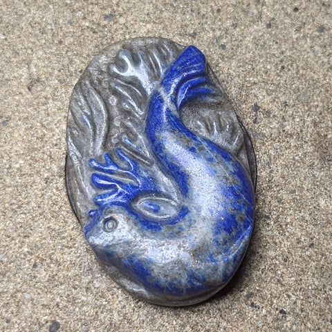 Lapis "Seal" Carving~CRCRV156