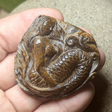 Tiger Eye "Mermaid" Carving~CRCRV031