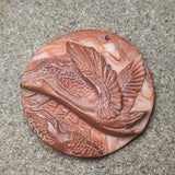 "Red Malachite" Goose Carving~CRCRV014