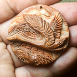 "Red Malachite" Goose Carving~CRCRV014