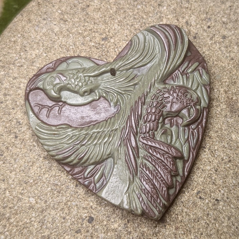 Limestone "Bird of Paradise" Carving~CRCRV019