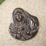 Tiger Eye "Mother Mary" Carving~CRCRV101