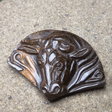 Tiger Eye "Ferdinand the Bull" Carving~CRCRV119