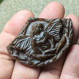 Tiger Eye "Fairy Meditation" Carving~CRCRV053