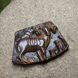 Tiger Eye "Ram" Carving~CRCRV153