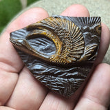Tiger Eye "Heading South" Carving~CRCRV017