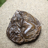 Tiger Eye "Sleeping Angel" Carving~CRCRV089