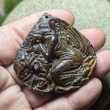Tiger Eye "Sleeping Angel" Carving~CRCRV089