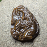 Tiger Eye "Dragon" Carving~CRCRV013