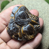 Tiger Eye "Wolf Whisperer" Carving~CRCRV067