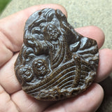 Tiger Eye "Fishers of Men" Carving~CRCRV103