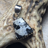 White Buffalo Turquoise Pendant~JSSWBTP2