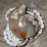 Manifestation Chalcedony Nautilus Carving~CRMCNC02