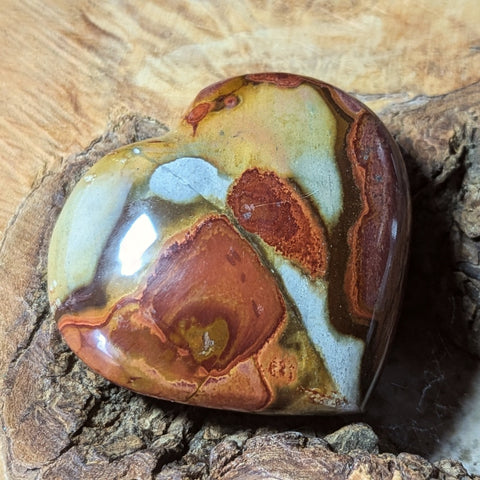 Polychrome Jasper Heart~CRPJHRT1