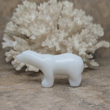 White Jade Polar Bear Carving~ CRWJPLBR