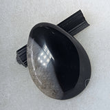 Black Onyx & Quartz Cabochon~JCABBOQ2