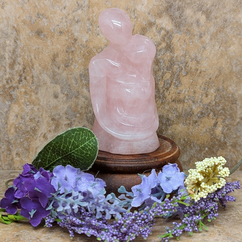 Rose Quartz "Sweethearts" Carving~CRMRQSWT