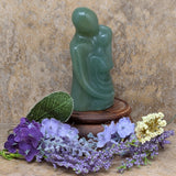 Green Aventurine "Sweethearts" Carving~CRGASWTH