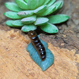 Tiger Eye Mini Caterpillar Carving~CRTIGCT1