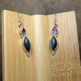 Labradorite & Amethyst Earrings~JSSLABAM