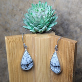 Merlinite Dendritic Opal Earrings~JSSMERLE