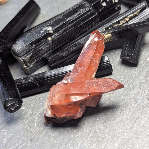 Red Hematoid Quartz Cluster~CRRHQM02