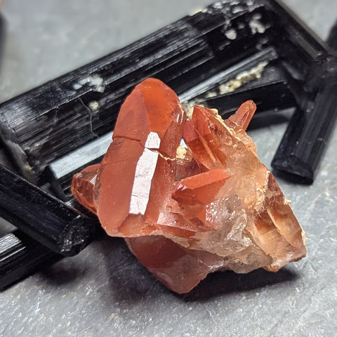 Red Hematoid Quartz Cluster~CRRHQM08