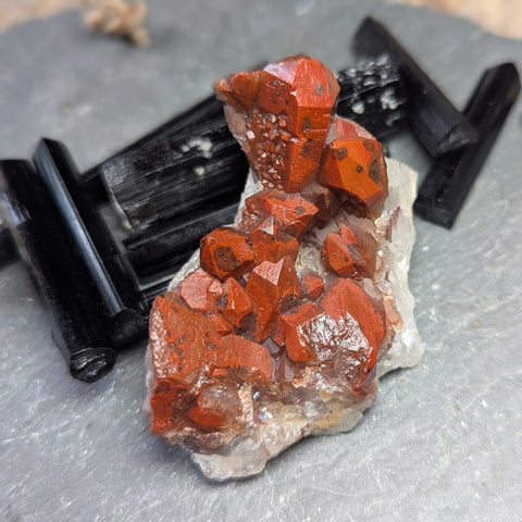 Red Hematoid Quartz Cluster~CRRHQM28