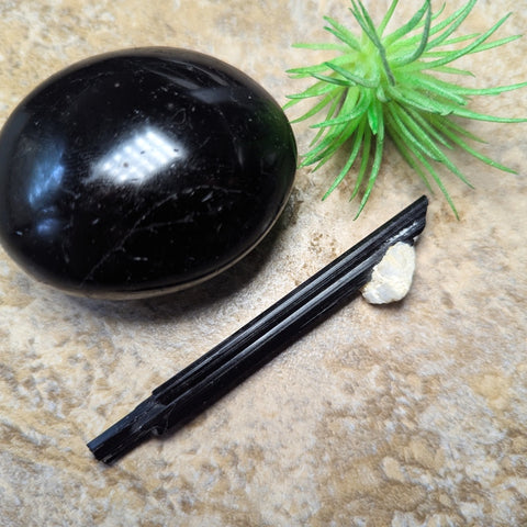Black Tourmaline HG Crystal~CRHGB13B