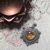 Citrine Heart Pendant~JCITSSP1