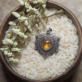 Citrine Heart PendantPendant~JCITSSP2