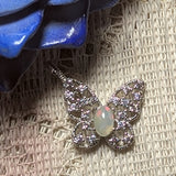 Opal Butterfly Pendant~JOPBFSS1