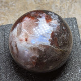 Red Hematoid & Moonstone Sphere~(RARE)~CRRHQMS1
