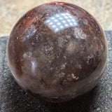 Red Hematoid & Moonstone Sphere~(RARE)~CRRHQMS1