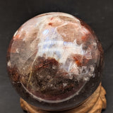 Red Hematoid & Moonstone Sphere~(RARE)~CRRHQMS1