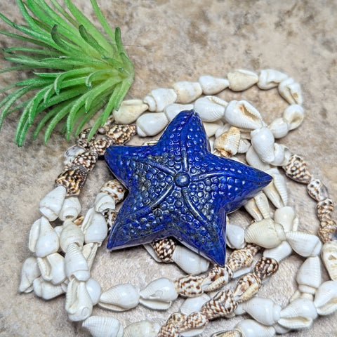 Lapis Starfish Carving~CRLAPSF1