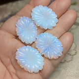 Opalite Flower Carving~CROPALFL