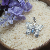 Labradorite Butterfly Pendant~JSSLABBF