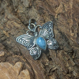Larimar Butterfly Pendant~JSSLARBT