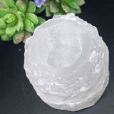 Selenite Tea Light Candle Holder~CRSCNDLE