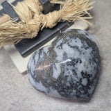 Pyrite in Quartz Heart~CRPYRQH1