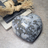 Pyrite in Quartz Heart~CRPYRQH3