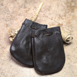 Leather Medicine Bag~Black~RITLMBBK