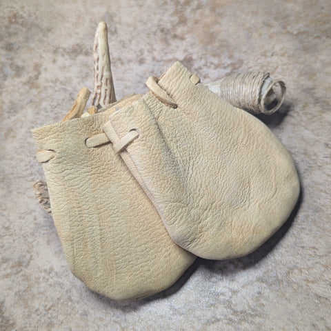 Leather Medicine Bag~Beige~RITLMBBG