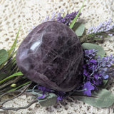Purple Anhydrite Palm Stone~CRPAPA02