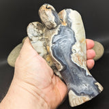Volcanic Agate Angel carving~CRVAGANG