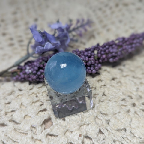 Aquamarine (blue Beryl) Mini Sphere~CRAQMS24